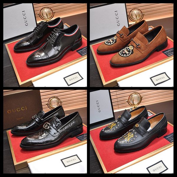 

20ff winter warm with velvet male leather shoes men dress shoes business classic square toe leather shoes men formal footwear slip-on, Black
