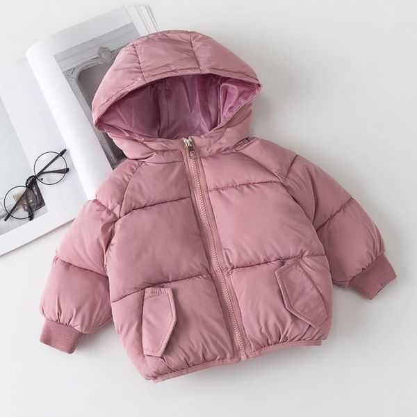 

off season childrenswear children down jacket cotton-padded clothes coat boy's girls winter short cotton-padded clothes baby thi, Blue;black