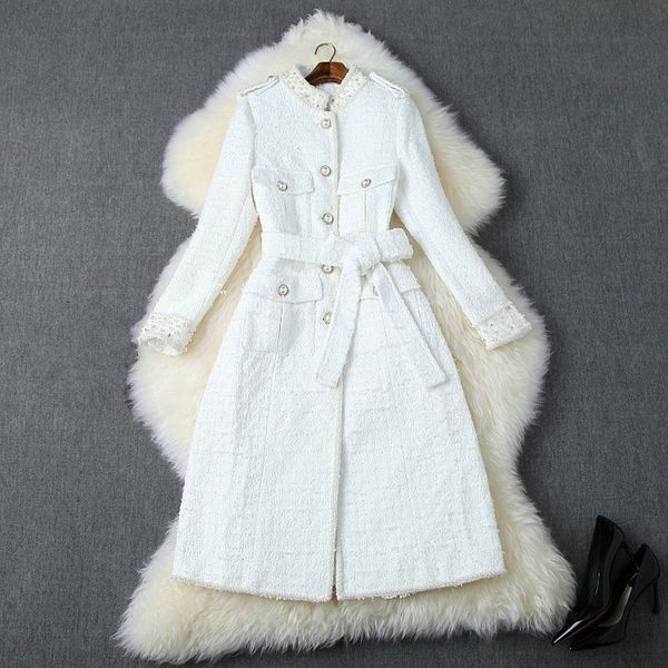 

ewq] 2019 autumn new pattern stand collar long sleeve solid patchwork single breasted vintage woolen coat women 19c-a149-00-s, Black