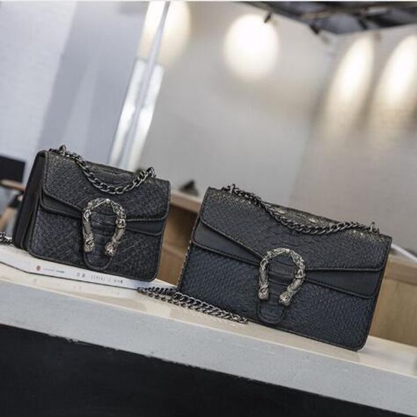 

crossbody main fashion new handbags snake leather 2019 wholesale women bag chain embossed bag brand messenger a - pgxau, Red;black