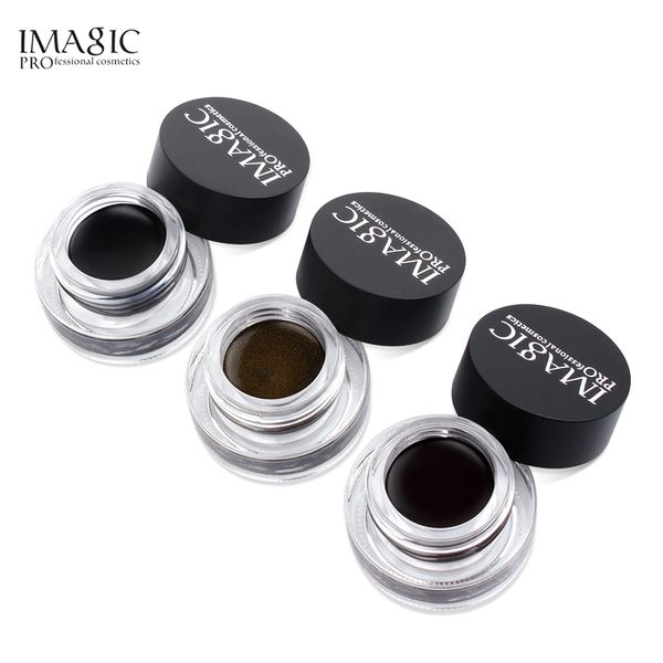 

imagic eyeliner waterproof eyeliner gel makeup cosmetic gel eye liner with brush 24 hours long-lasting eye liner kit