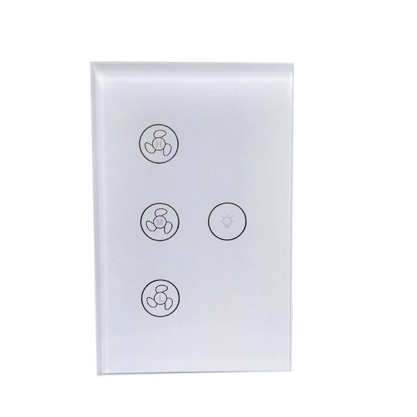 Smart Wifi Fan Light Switch Wall Mounted Ceiling Fan Light Switch Available With Alexa Google Home Assistant Remote Controlled Universal Remote