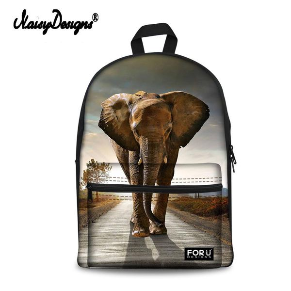 

fashion schoolbag girls backpack 3d animal elephant print travel shoulder bag for teen students kid gifts backpack school bags
