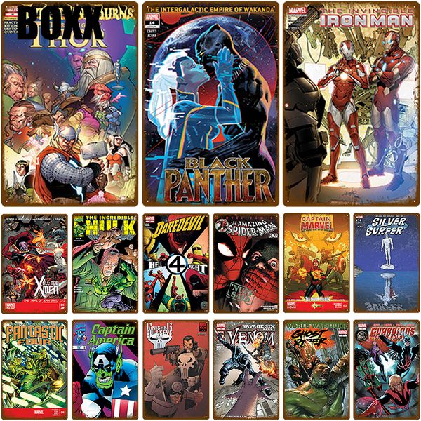 

super hero wall decor metal sign wall art tin sign shabby chic plaque metal vintage decor poster restaurant bar chic metal plate