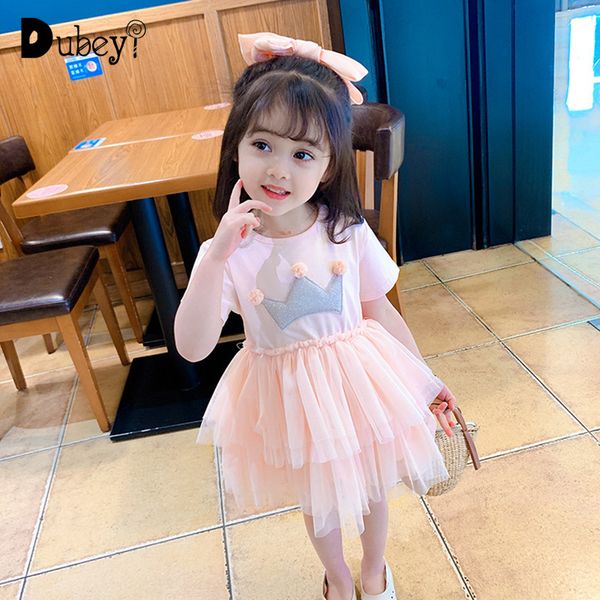 

summer double layers fluffy princess dress kids dresses for girls short sleeve tuller casual dresss litte girl cute costumes, Red;yellow