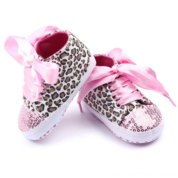 

multi colors child kids baby sequin sneakers shoes bling leopard toddler baby crib first walkes, Black;grey