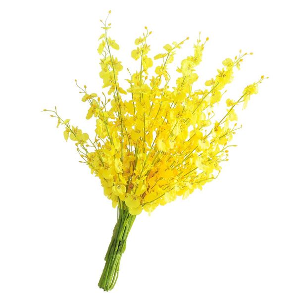 

1pcs dancing orchid artificial flowers 100cm fabric fake home decorating artificial flowers lace decorative living room office