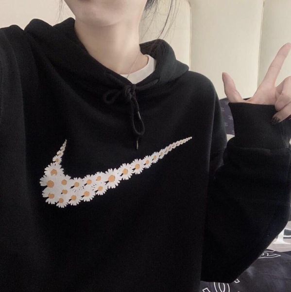 

mens clothing homme hooded sweatshirts mens women designer hoodies daisy hoodies pullover winter sweatshirts s-2xl, Black