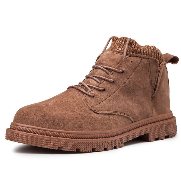 

осень 37 маленьких 38 сапог корейских мод пары стиля мужчина и женщина 46 крупных 45 высокой gang рабочих ботинок, Black