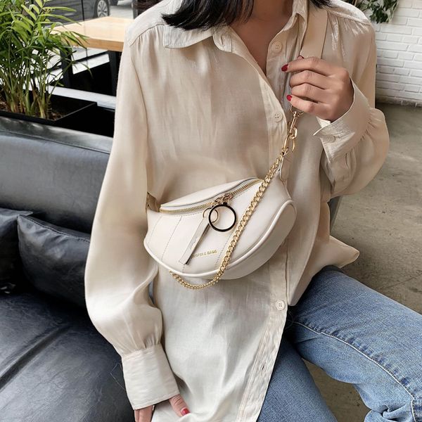 

2020 new women's shoulder bag korean fashion simple fashion solid color single back crossbody