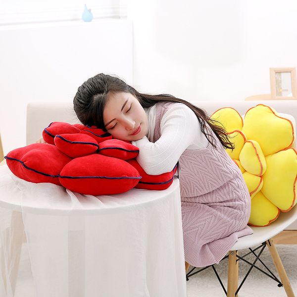 

48cms new soft short plush rose pillow, creative doll, super soft, short plush toy, pillow, decoration gift wholesale