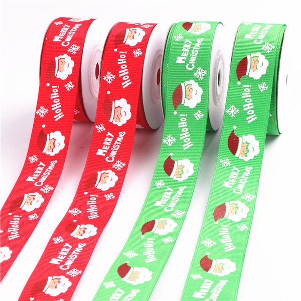 

merry christmas 2.5cm 10yards christmas ribbon decoration gifts ribbon favors for guest new year decorations
