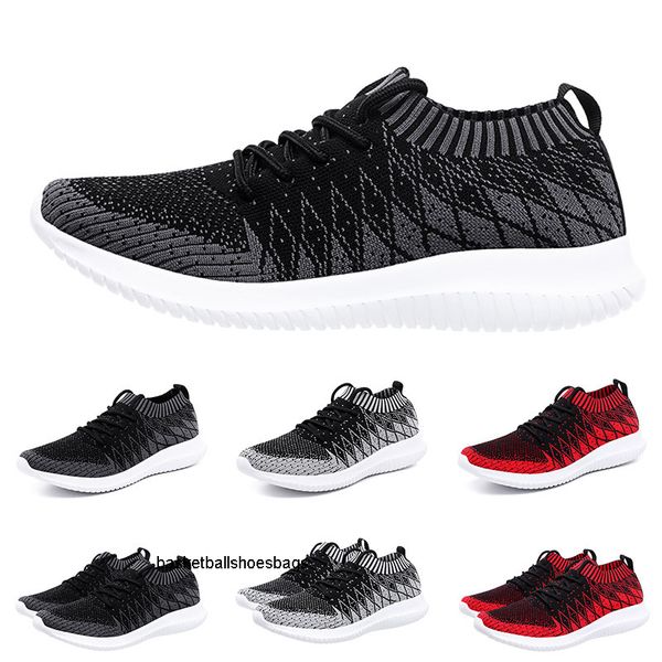 

fashion classic designer sports sneakers primeknit runner trainers mens running shoes red, Black