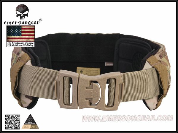 

emersongear cp style avs low profile belt hunting padded molle waist belt waistband tactical 500d nylon em9295 multicam black, Black;gray