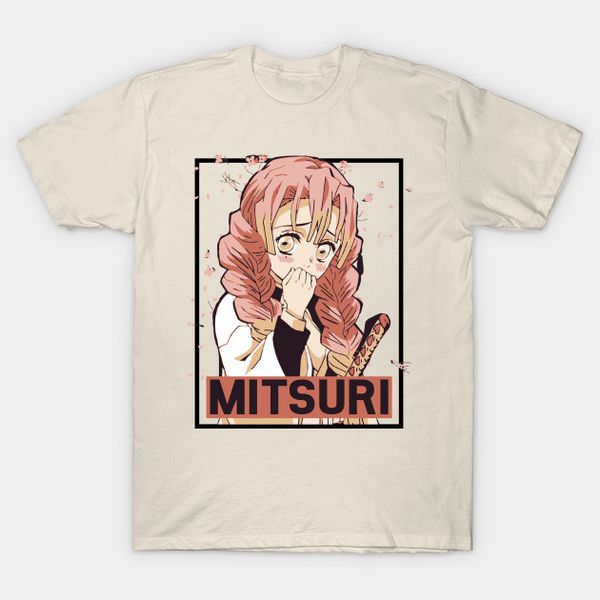 

men t-shirt kimetsu no yaiba demon slayer mitsuri tshirt women t shirt, White;black