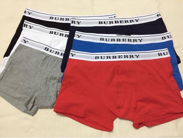 

men's gilt-edged underpants thin underwear mens boxers shorts solid color cotton men's breathable boxer briefs, Black;white