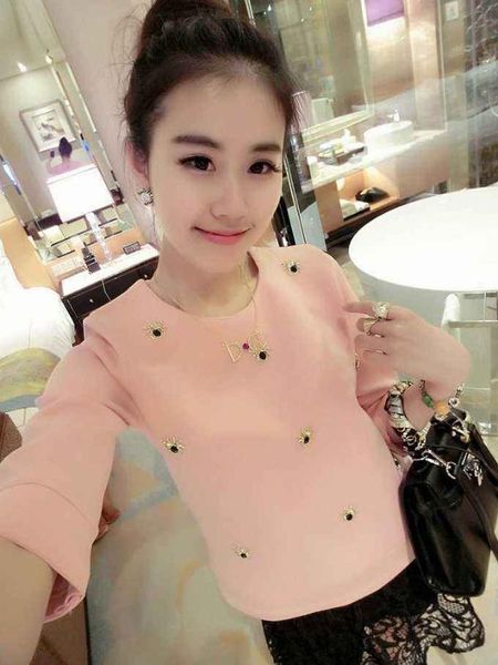 

summer 2020 short beige sleeve t shirt women garment beige, White