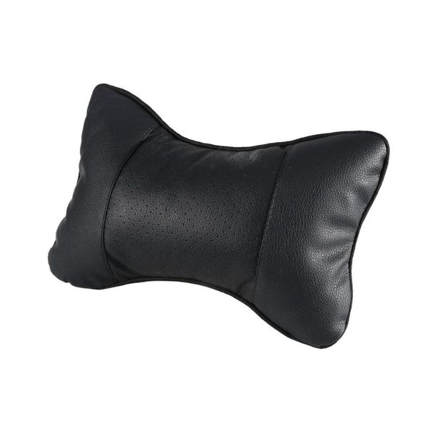 

adjustable headrest pillow cushion pad car seat neck pillow car headrest pu leather head neck rest