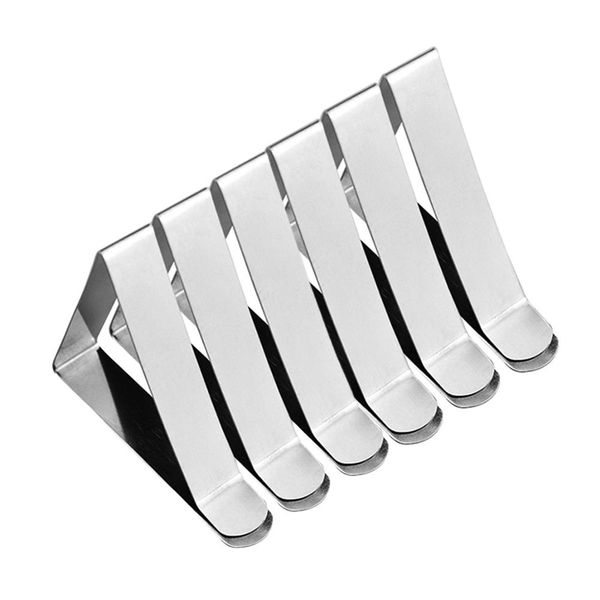 

6pcs stainless steel tablecloth clip wedding promenade deskbracket promenade round tablecloth stable clip home fd
