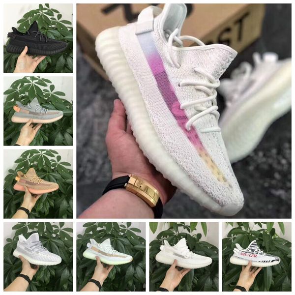 

new 350 v2 static clay sesame true form hyperspace men women running shoes kanye west beluga 2.0 orange bred sports sneakers size 7-13