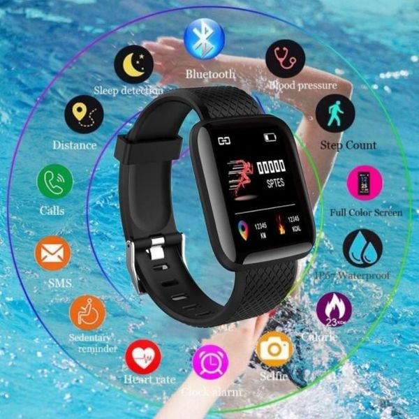 

умный браслет d13 монитор сердечного ритма id116plus smart fitness bractele кровяной давление водонепроницаемый ip67 фитнес-трекер часы для