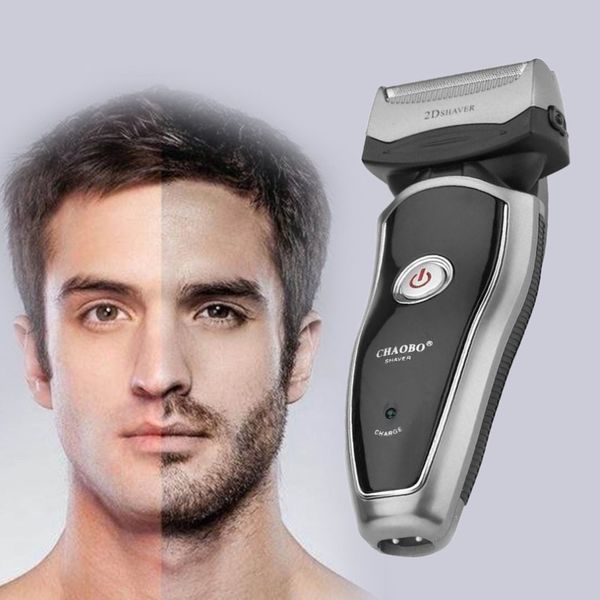 

us plug rechargeable cordless electric razor portable man beard shaver groomer double side trimmer face care tool dropshipping