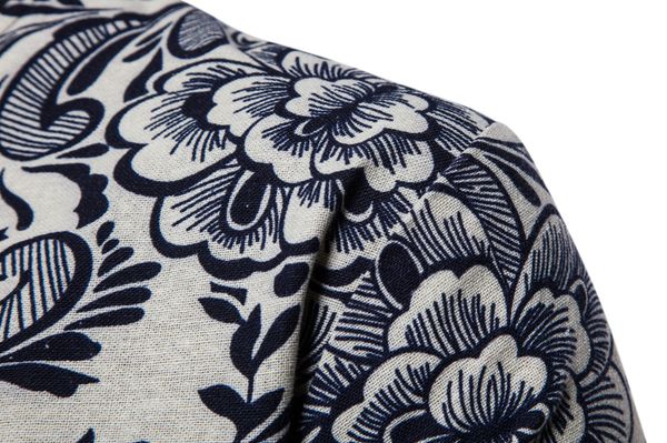 

ouma 2019 autumn printed fashion man coat cool cardigan men's large size flower jacket coat men's, Black;brown
