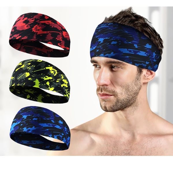 

women yoga fitness sweatband new wide sports turban headband stretch elastic yoga running headwrap hair accessories, Yellow;black