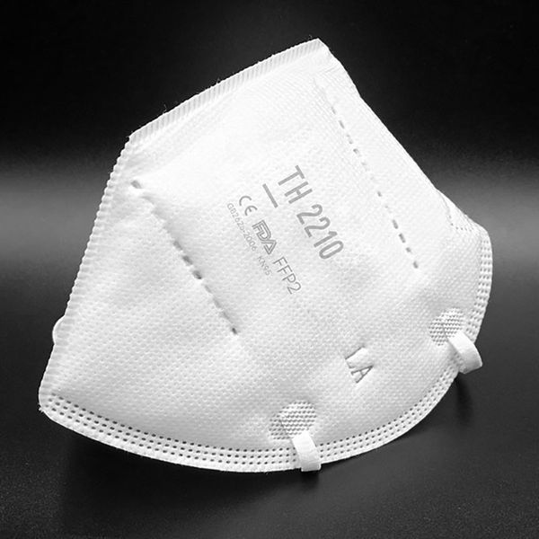 

th2210 fda ce одобрил 100 шт. / лот kn95 маски для лица ffp2 защитный 5-слойный пылезащитный респиратор pfe 95% bfe95%100 шт. / лот