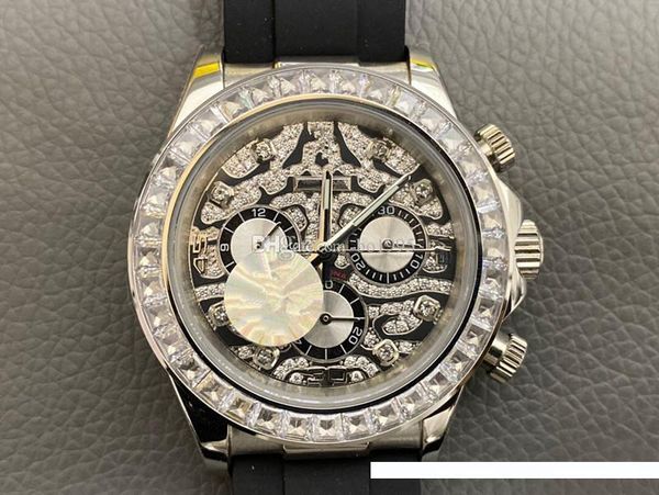 

new diamond watch designer watches 2813 full automatic mechanical fine steel case 43mm luxury mens watches watches wristwatches, Slivery;brown