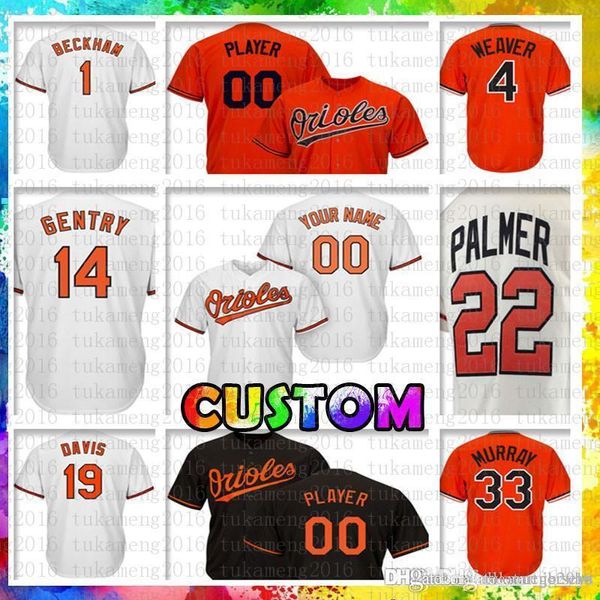 

Custom Baltimore 22 Jim Palmer Orioles Baseball Jersey 4 Earl Weaver 33 Eddie Murray 19 Chris Davis 1 Tim Beckham 14 Craig Gentry Jerseys