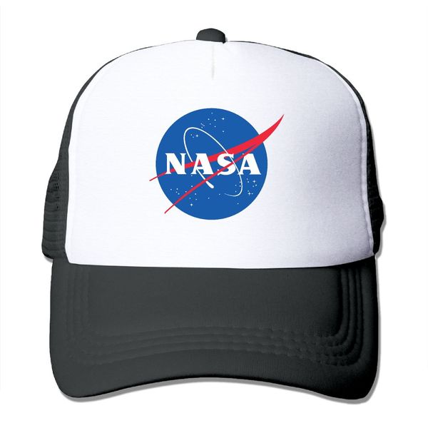 

men women nasa print trucker cap net running cap summer cool baseball net trucker caps sun hat beach visor hat, Blue;gray
