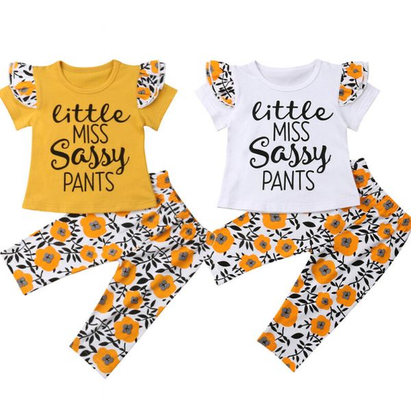 

2Pcs Cute Newborn Kids Infant Baby Boy Girl Bear Print Long Sleeve T-Shirt Tops Long Pants Outfits Clothes Set