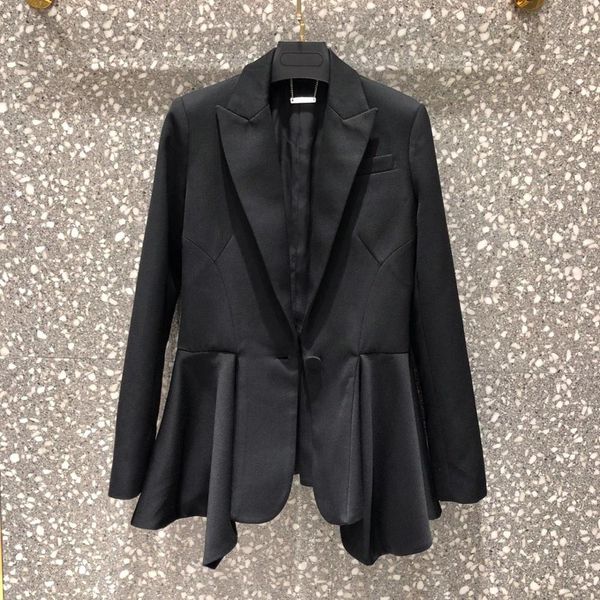 

2019ss мода женщин рюшами пиджак пальто rmsx 7,07, White;black