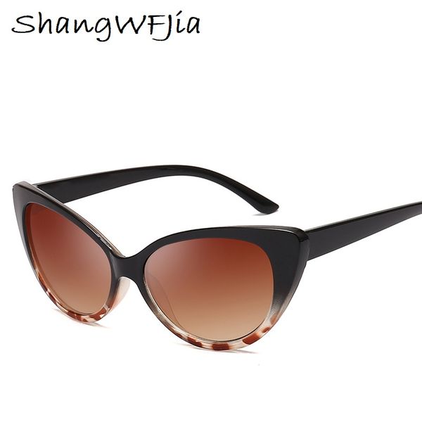 

vintage sunglasses women 2019 cat eye designer female sunglasses ladies for men uv400, White;black