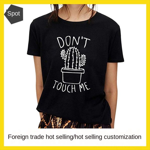 

women's casual letter round collar short sleeve women's casual letter t-shirt round collar short sleeve t-shirt, White