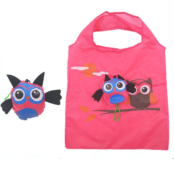 

shopping bag eco-friendly handbag soft with handle portable folding tote cartoon animal ladies reusable easy storage travel
