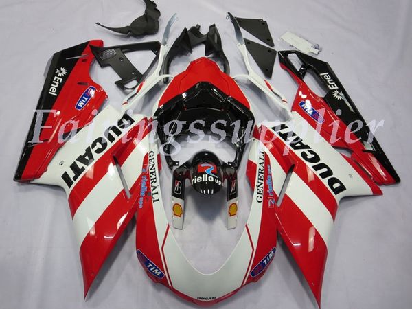 

new (injection molding) abs fairing kits fit for (ducati 1098 1198 848 ) 2007 08 09 2010 11 12 fairings set multicolor