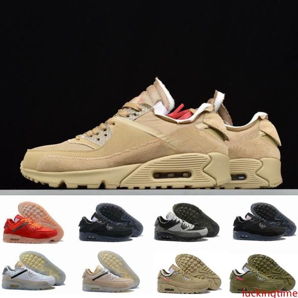 

men 90 running shoes with virgil designer world cup triple white black air red off sneakers 90s trainers classic sports size40-45