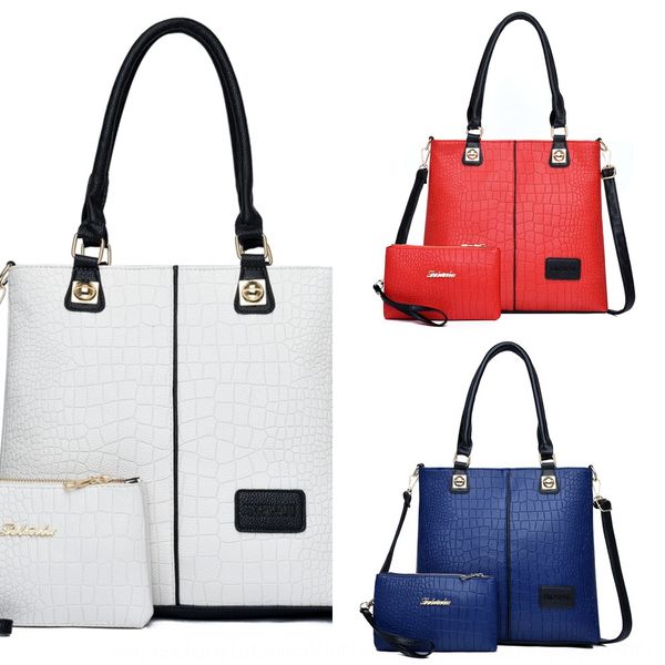 

women's shoulder 2020 women's simple shoulder large capacity hand bag messenger bag, White