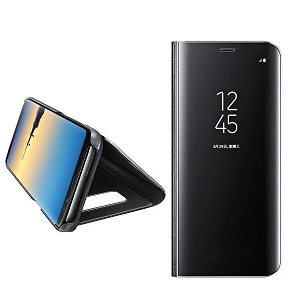 

зеркало флип кожаный чехол ясно вид из окна смарт-чехол для samsung galaxy note 8
