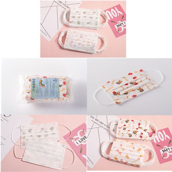 

горячие ffp3 дети дети мультфильм маски для лица с активным угольным фильтром дыхательный клапан pm2.5 анти дымка пылезащитная защитная маск