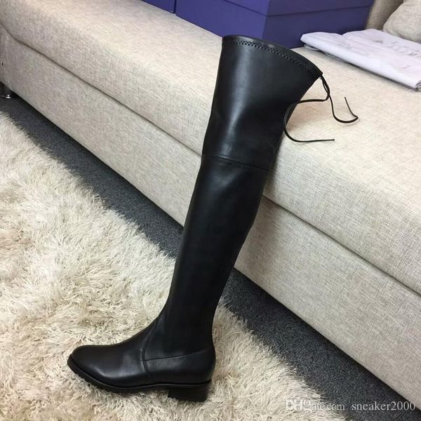 

women brand designer winter boots warm fur boots leather warm snow boots designer shoes fashion casual xf19082008, Black