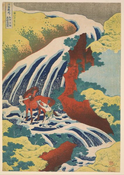 

katsushika hokusai yoshitsune falls home decor handpainted &hd print oil painting on canvas wall art canvas pictures 191113