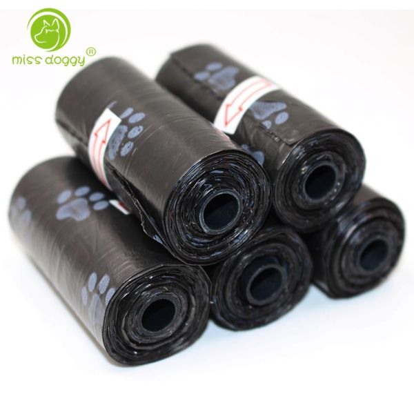

plastic bags for dog waste pet poop bags cat waste pick up clean bag refill 5 rolls promotional price pink black blue