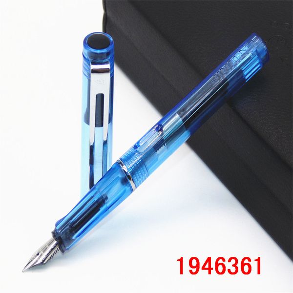 

new fountain pen with luxury set 0.5mm black f nib converter pen steel ink pens simple business signing pen writing pens
