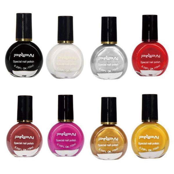 

transparent nail art template stamp stamping painting varnish polish coat need long lasting manicure design