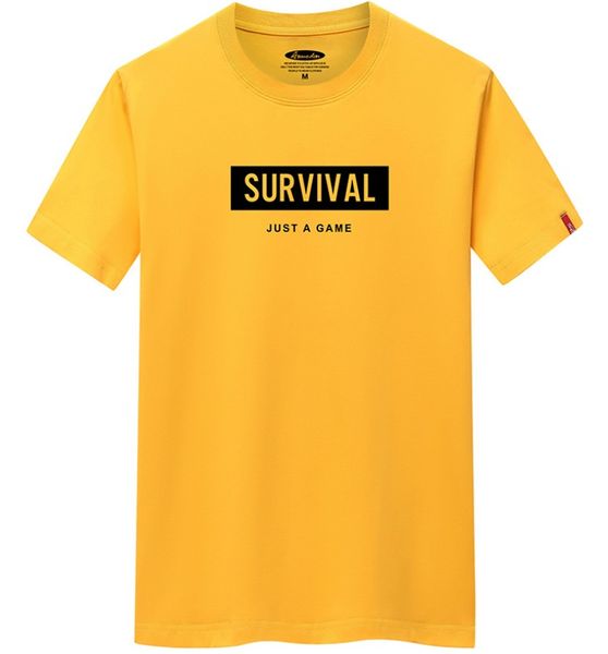 

2021 streetwear mens fashion t-shirts short survial slim fit tshirt men cotton t-shirt print summer 100% casual mens tee sleeved size 6 fudg, Black