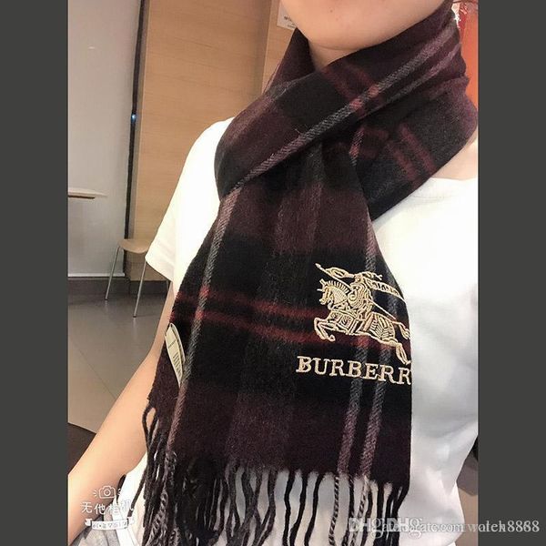 

метанию шарф моды роскошь дизайнер осень и зима штраф письмо бренд шарф вязаный шерстяной платок шарф 180 * 30см мягкой и гладкой 76 ро