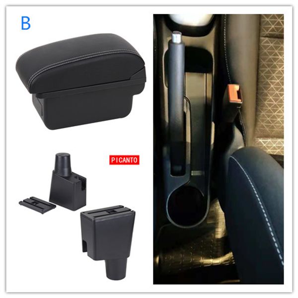 

for kia morning picanto ja armrest box central store content box with cup holder ashtray with interface